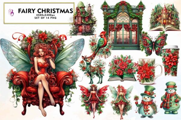 fairy-christmas-sublimation-clipart