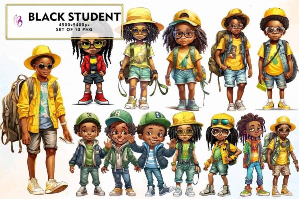 cute-black-baby-with-backpack-clipart