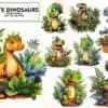 Cute Dinosaurs Set Sublimation Clipart cute-dinosaurs-set-sublimation-clipart