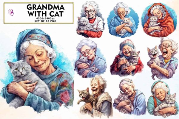 grandma-with-cat-watercolor-sublimation