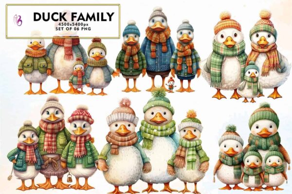 christmas-family-duck-sublimation