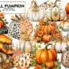 Fall Pumpkins Sublimation Clipart fall-pumpkins-sublimation-clipart