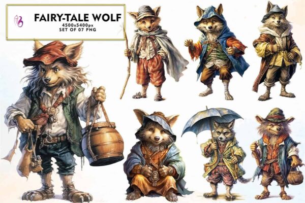 fairytale-wolf-watercolor-sublimation