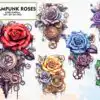 steampunk-roses-watercolor-sublimation