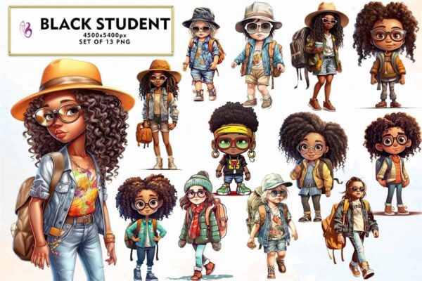 cute-black-baby-with-backpack-clipart