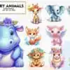 fairy-animals-sublimation-clipart