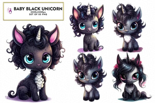 baby-black-unicorn-sublimation-clipart