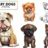 Baby Dogs Watercolor Sublimation Clipart baby-dogs-watercolor-sublimation-clipart