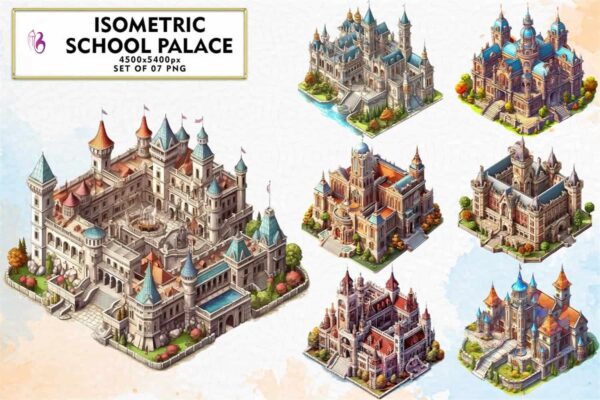 isometric-school-palace-sublimation