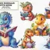 Trex Dinosaur with Book Sublimation trex-dinosaur-with-book-sublimation