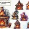 Magic Fireplace Watercolor Sublimation magic-fireplace-watercolor-sublimation