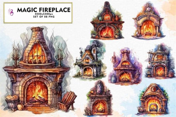 magic-fireplace-watercolor-sublimation