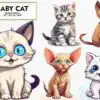 Baby Cat Watercolor Sublimation Clipart baby-cat-watercolor-sublimation-clipart