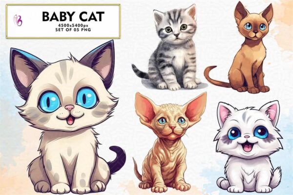 baby-cat-watercolor-sublimation-clipart