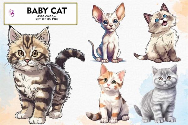 baby-cat-watercolor-sublimation-clipart