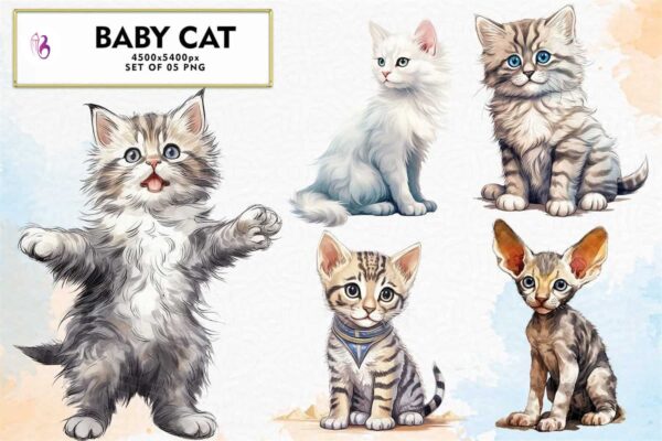 baby-cat-watercolor-sublimation-clipart