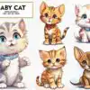 Baby Cat Watercolor Sublimation Clipart baby-cat-watercolor-sublimation-clipart