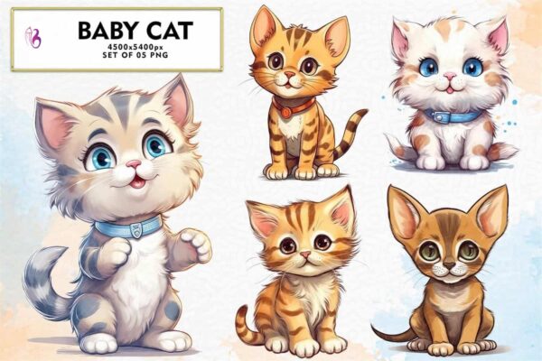baby-cat-watercolor-sublimation-clipart