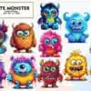 cute-monster-watercolor-sublimation