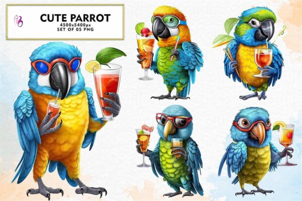 cute-parrot-sublimation-clipart