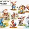Cute Animals on Farm Sublimation Clipart cute-animals-on-farm-sublimation-clipart