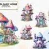Pastel Fairy House Sublimation Clipart pastel-fairy-house-sublimation-clipart