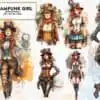 Steampunk Girl Sublimation Clipart steampunk-girl-sublimation-clipart