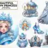 Beautiful Snow Princess Watercolor beautiful-snow-princess-watercolor