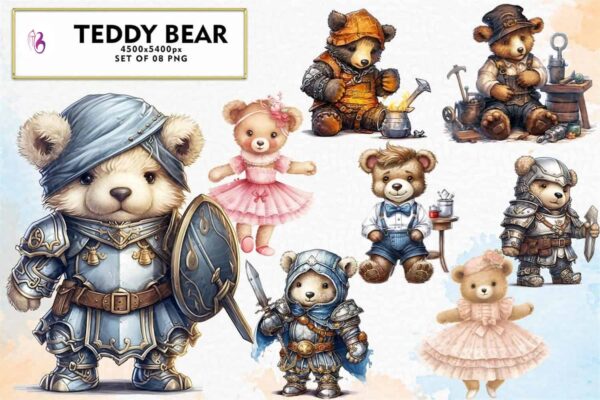 teddy-bear-watercolor-sublimation