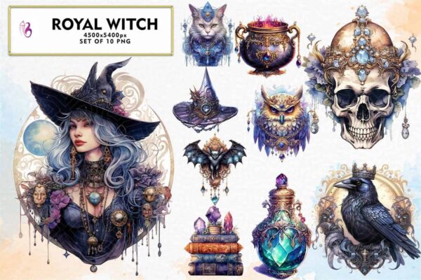 royal-witch-watercolor-sublimation