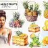 Set of Pineapple Fruits Sublimation set-of-pineapple-fruits-sublimation