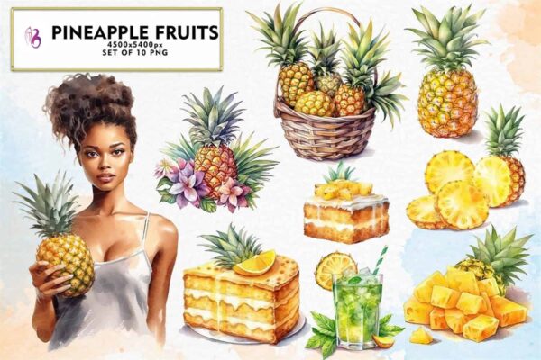 set-of-pineapple-fruits-sublimation