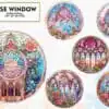 Rose Window Sublimation Clipart rose-window-sublimation-clipart