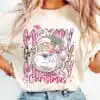 Retro Pink Santa Merry Christmas PNG retro-pink-santa-merry-christmas-png