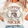 Snarky Sarcastic Raccoon Coffee PNG snarky-sarcastic-raccoon-coffee-png