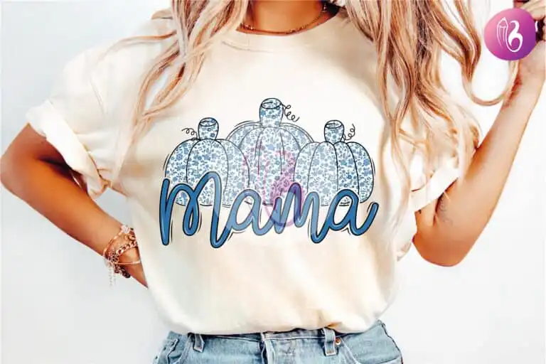 blue-floral-pumpkin-mama-png