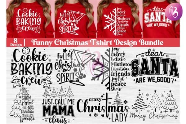 trendy-funny-christmas-t-shirt-bundle