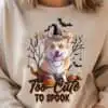 too-cute-to-spook-dog-corgi-t-shirt-png