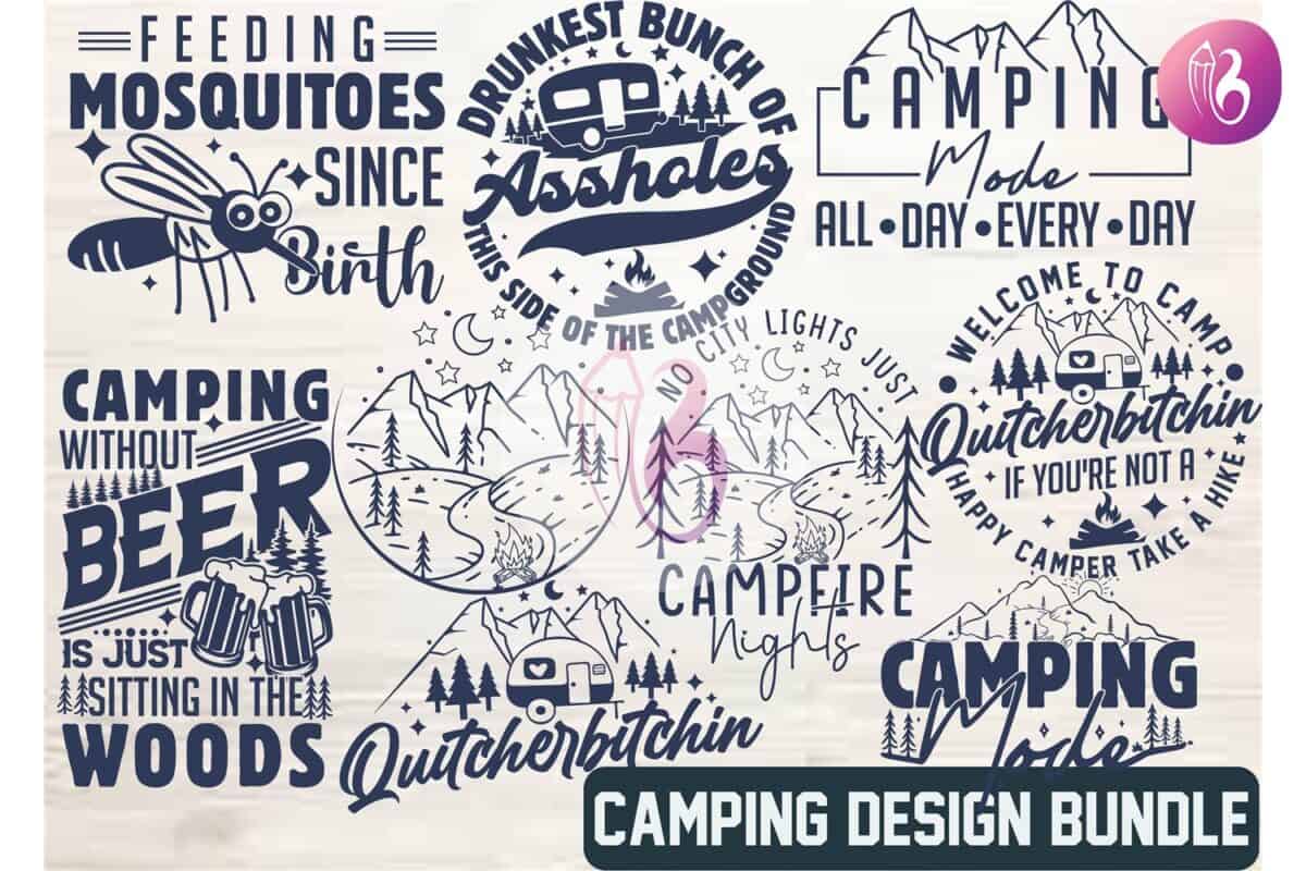 funny-camping-t-shirt-design-bundle