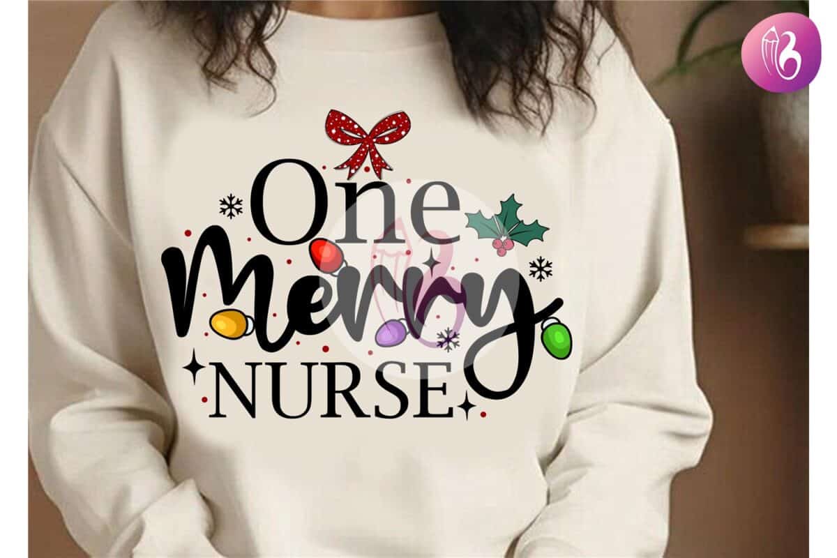 one-merry-nurse-christmas-t-shirt-design