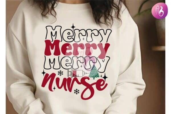 merry-nurse-cute-christmas-tshirt-svg