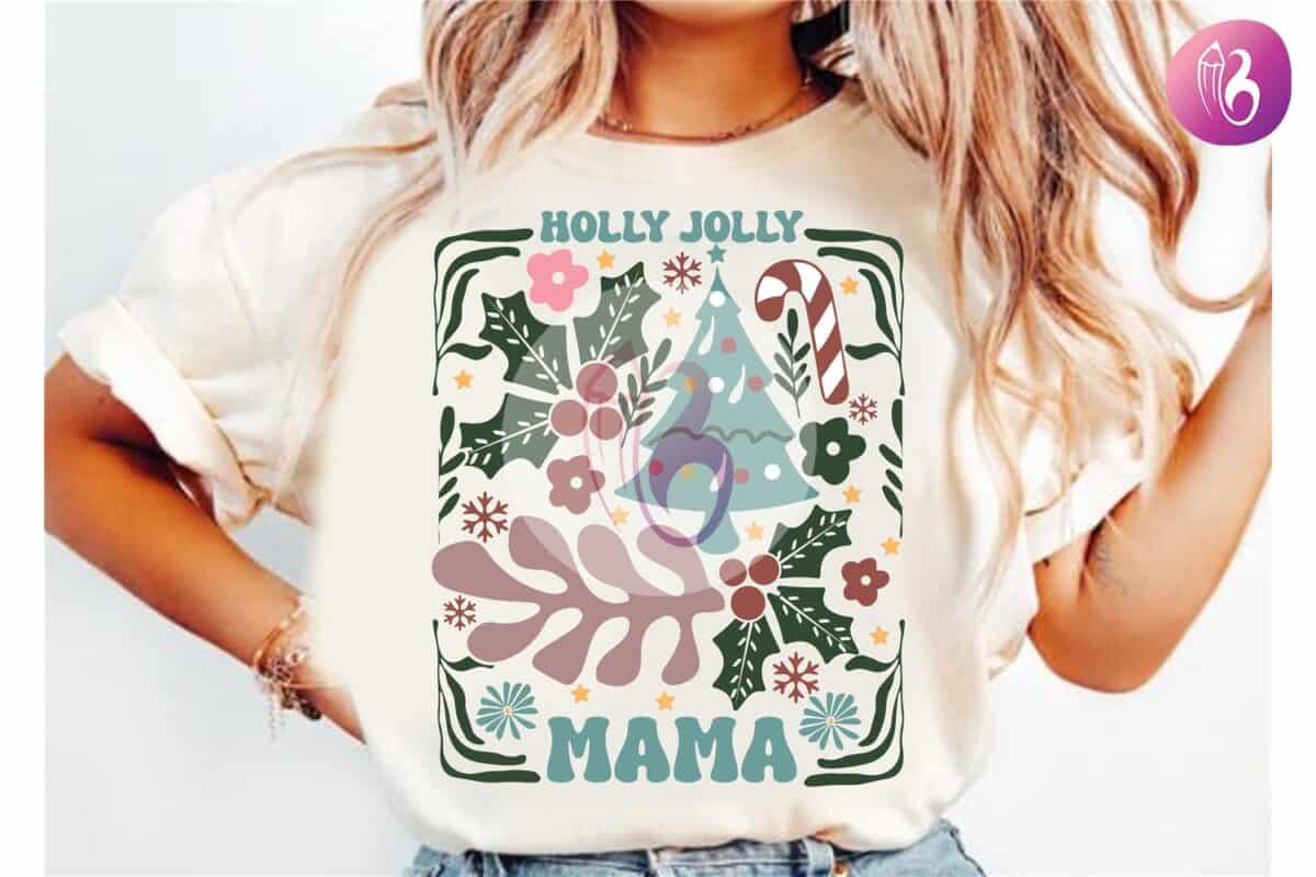 holly-jolly-mama-christmas-boho-floral