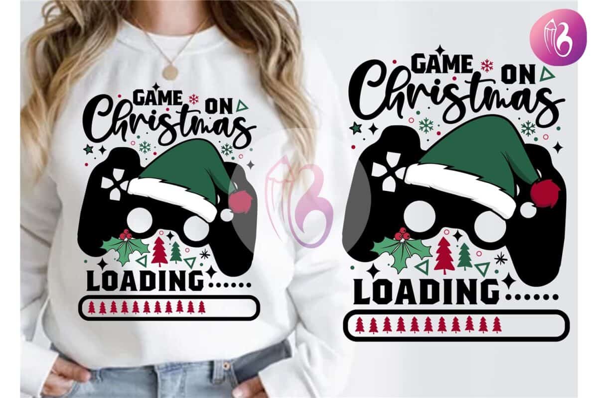 game-on-christmas-loading-funny-t-shirt