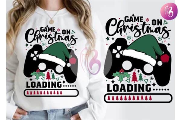 game-on-christmas-loading-funny-t-shirt