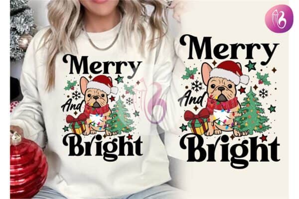 christmas-lights-french-bulldog-t-shirt