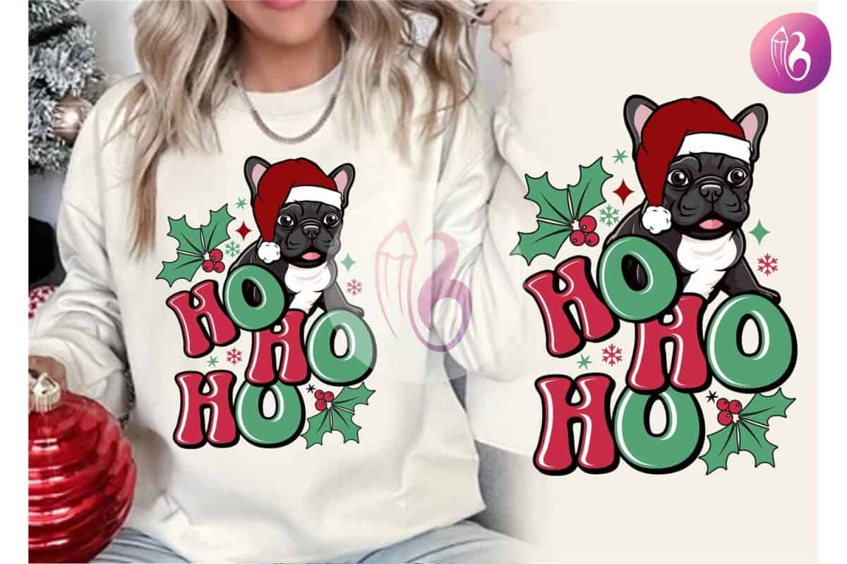 ho-ho-ho-french-bulldog-christmas-shirt