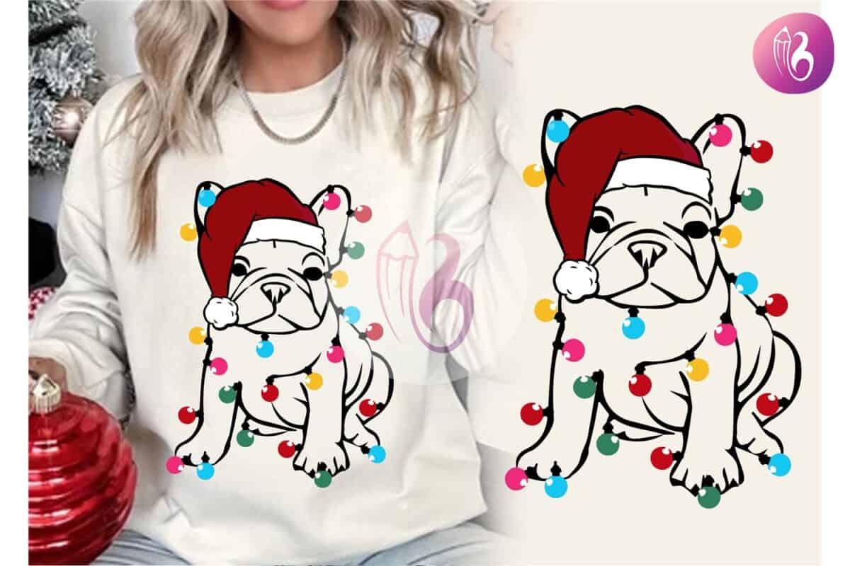frenchie-round-bulb-christmas-light-svg
