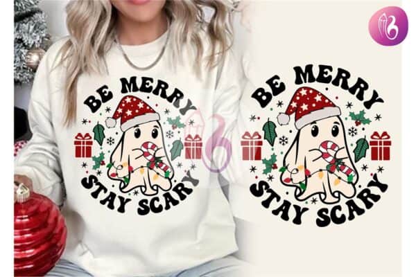 be-merry-stay-scary-cute-christmas-ghost