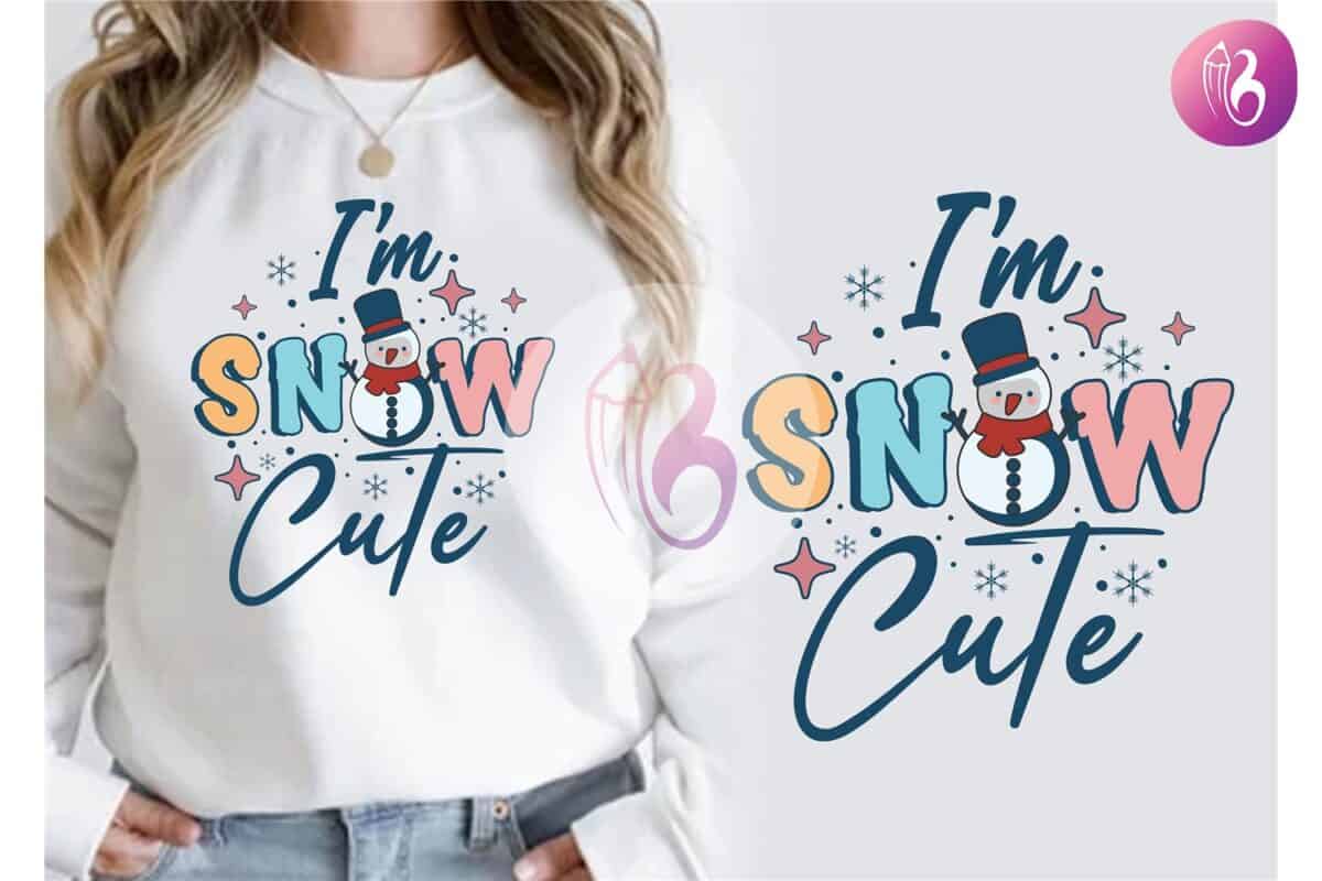 im-snow-cute-winter-snowman-png-t-shirt