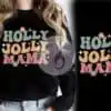 holly-jolly-mama-christmas-t-shirt